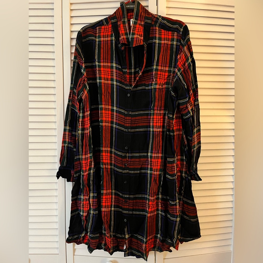 Old Navy plaid swing dress size XL